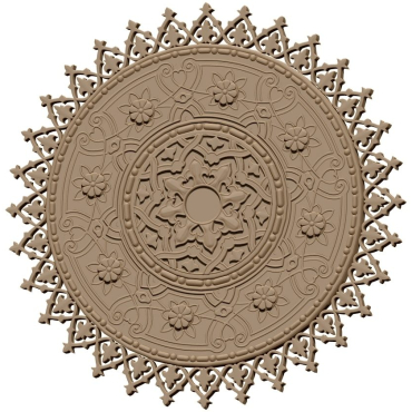 Ceiling Rose Design 3d Stl Model For Cnc Carving – A000409
