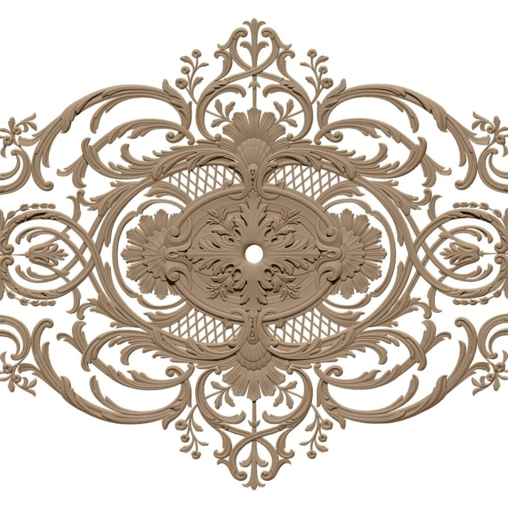 Ceiling Rose 3d Design Stl File Free Download – A000403