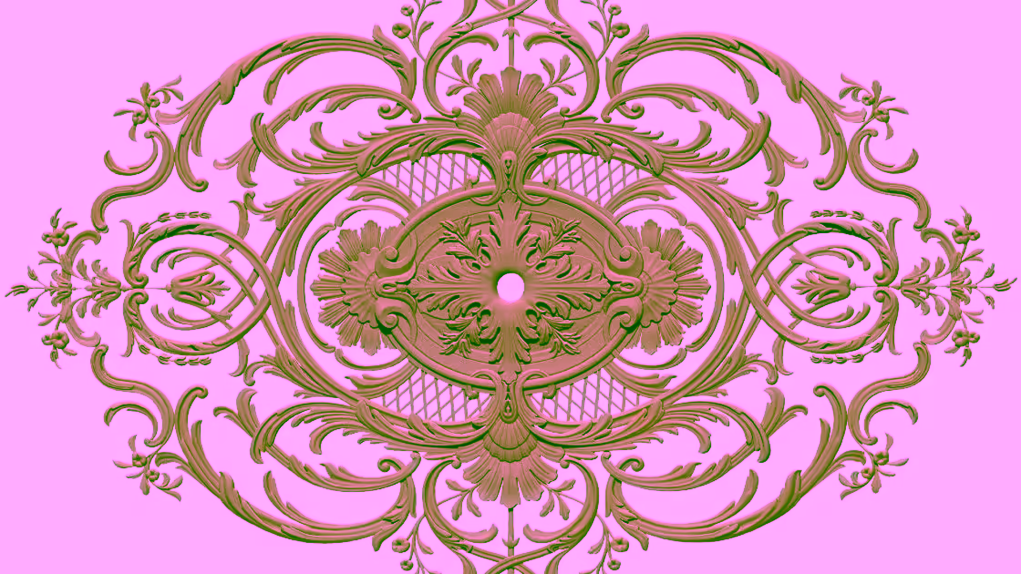 Ceiling Rose 3d Design Stl File Free Download – A000403