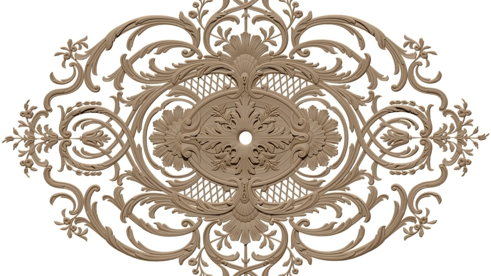 Ceiling Rose 3d Design Stl File Free Download – A000403