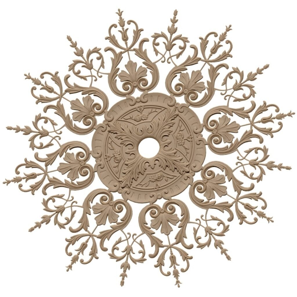 Ceiling Rose 3d Model Stl File For Cnc Carving – A000405