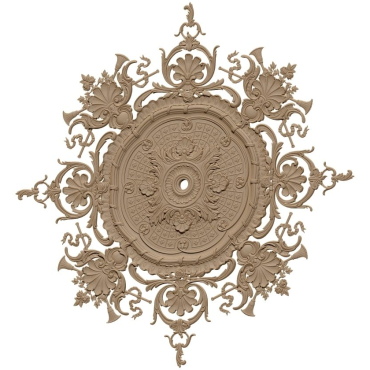 Ceiling Rose 3d Model Stl File For Cnc Carving A000399