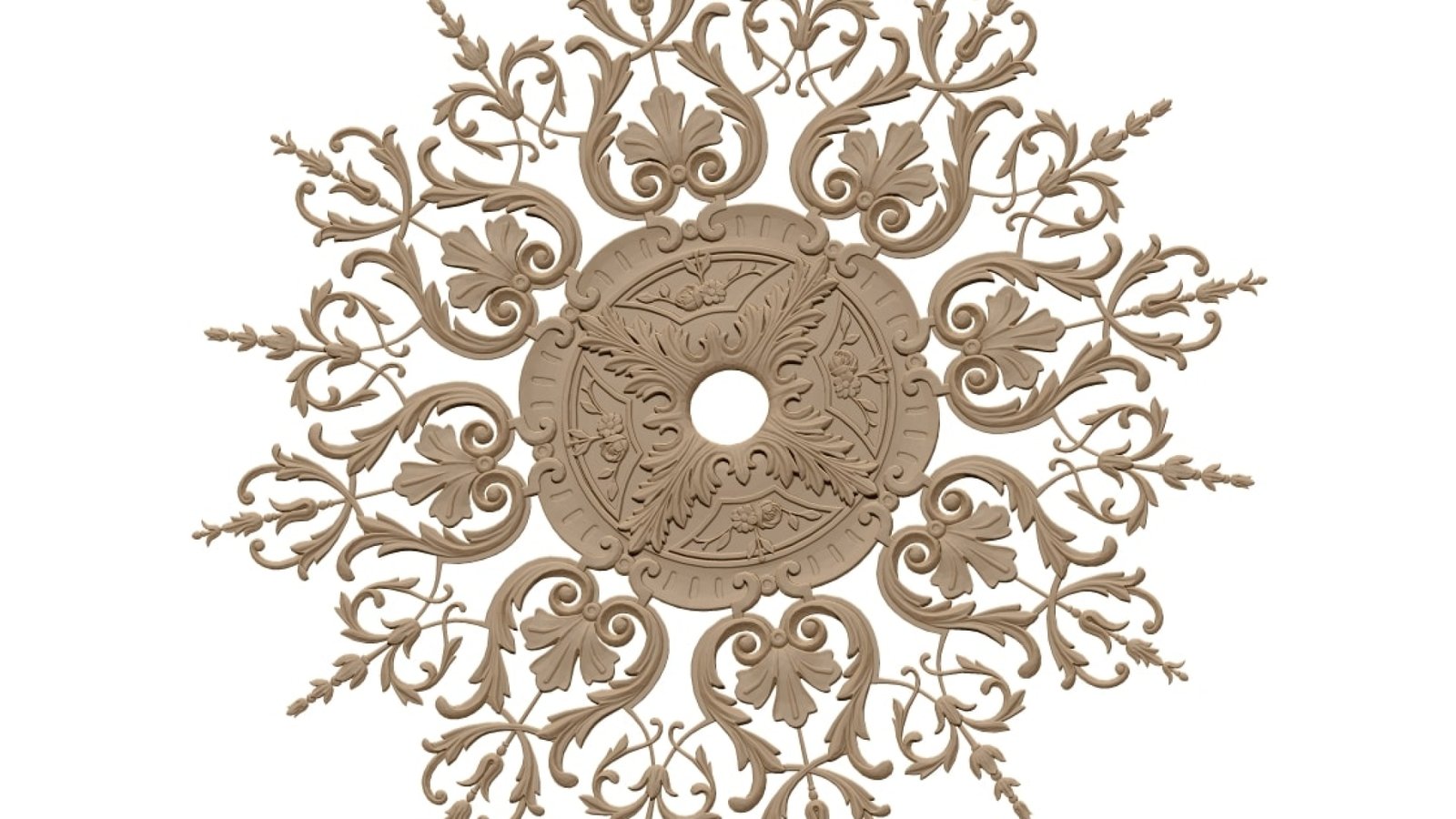 Ceiling Rose 3d Model Stl File For Cnc Carving – A000405