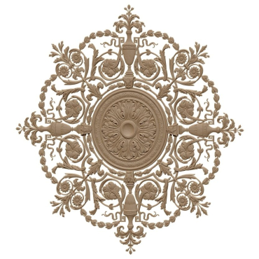 Ceiling Rose 3d Model Stl File Free For Wood Carving A000398