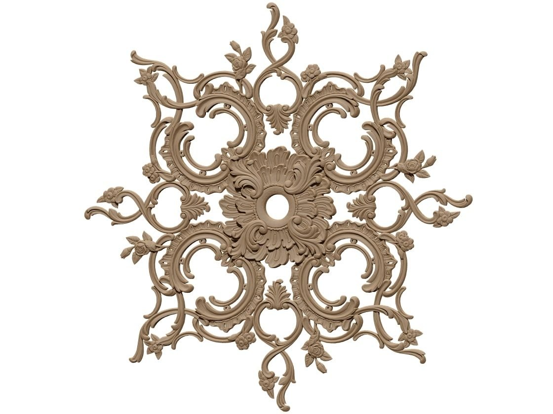 Ceiling Rose Design 3d Model Stl File Free Download A000396