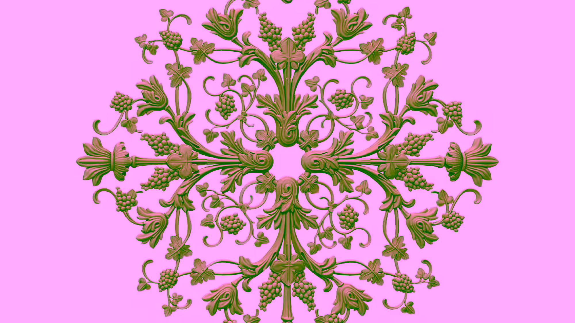 Ceiling Rose Design Stl File Free Download – A000397