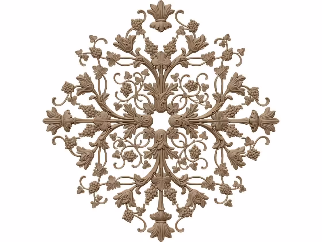 Ceiling Rose Design Stl File Free Download – A000397