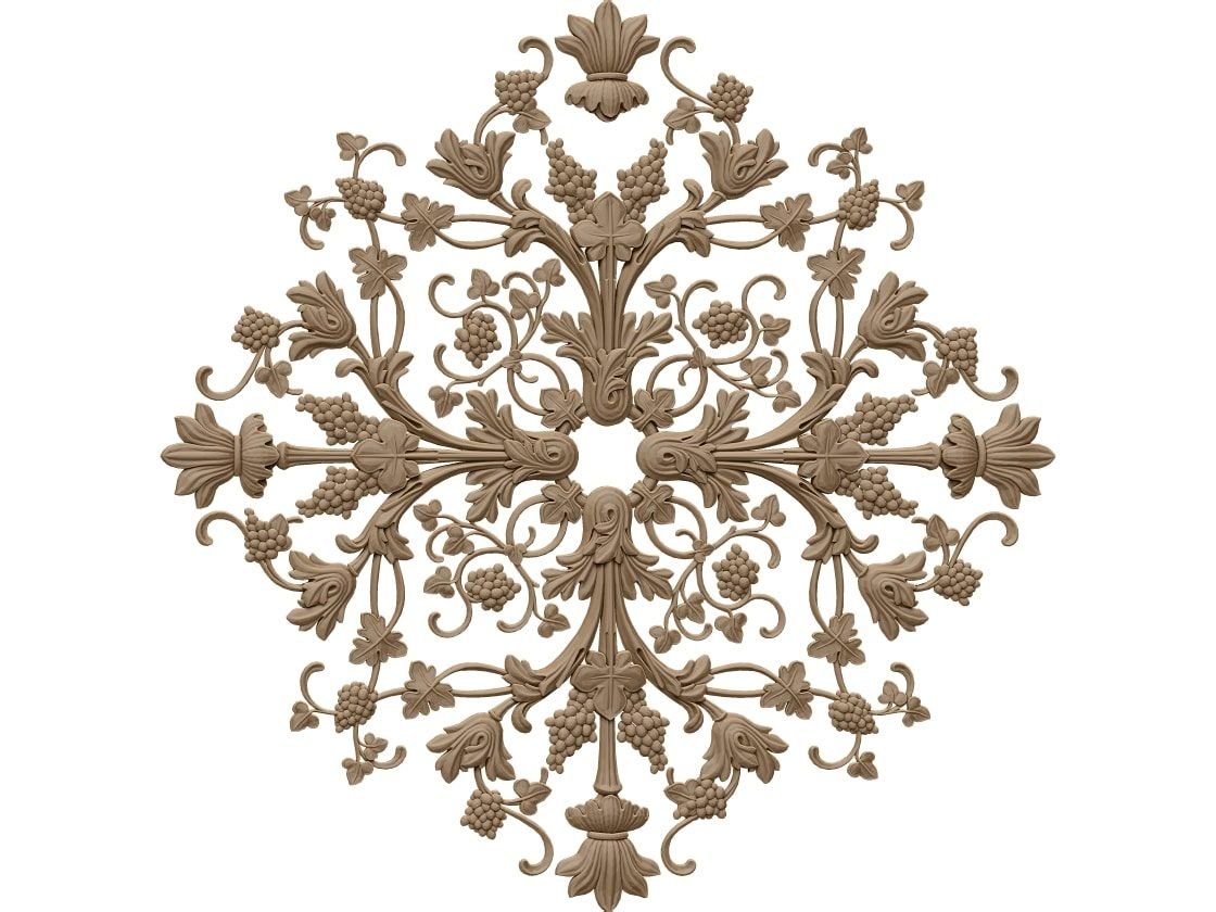 Ceiling Rose Design Stl File Free Download – A000397