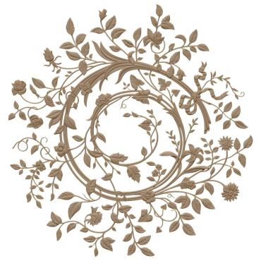 Ceiling Rose Design Stl File Free Download – A000402