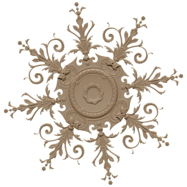 Ceiling Rose Design For Cnc Carving 3d Stl File – A000407