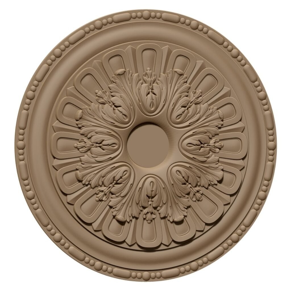 Circular Ceiling Rose Design Stl File Free Download A000395