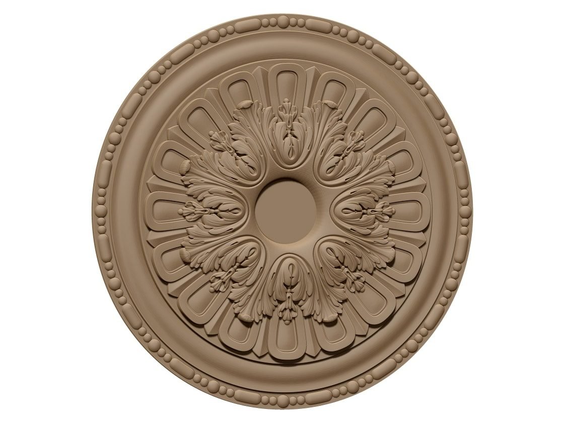 Circular Ceiling Rose Design Stl File Free Download A000395