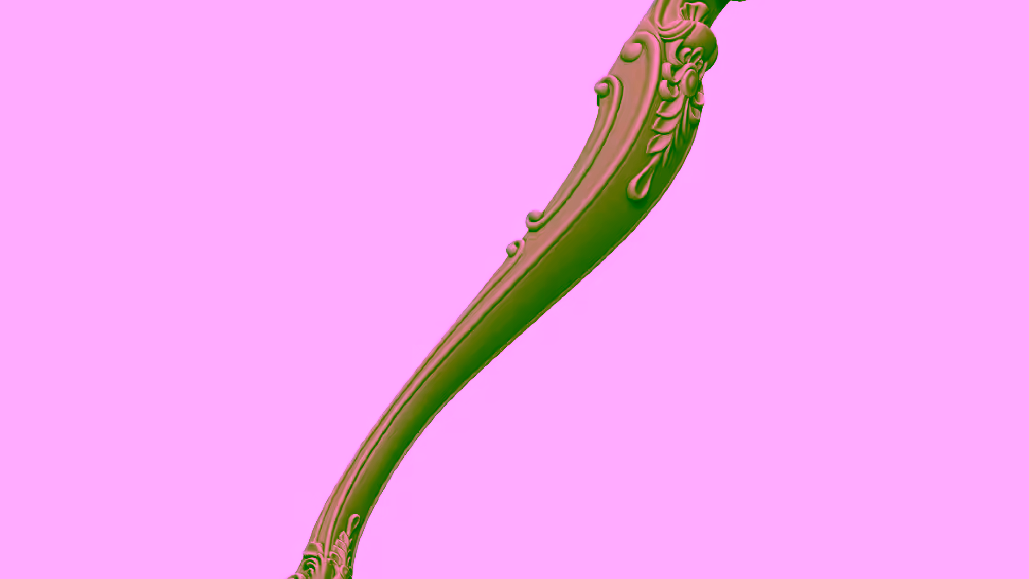 Curved Table Leg Design 3d Stl File For Free Download A000372
