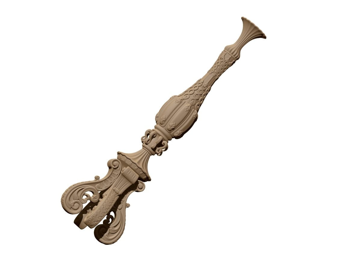 Decorative Stair Newel stl File Free Download A000366