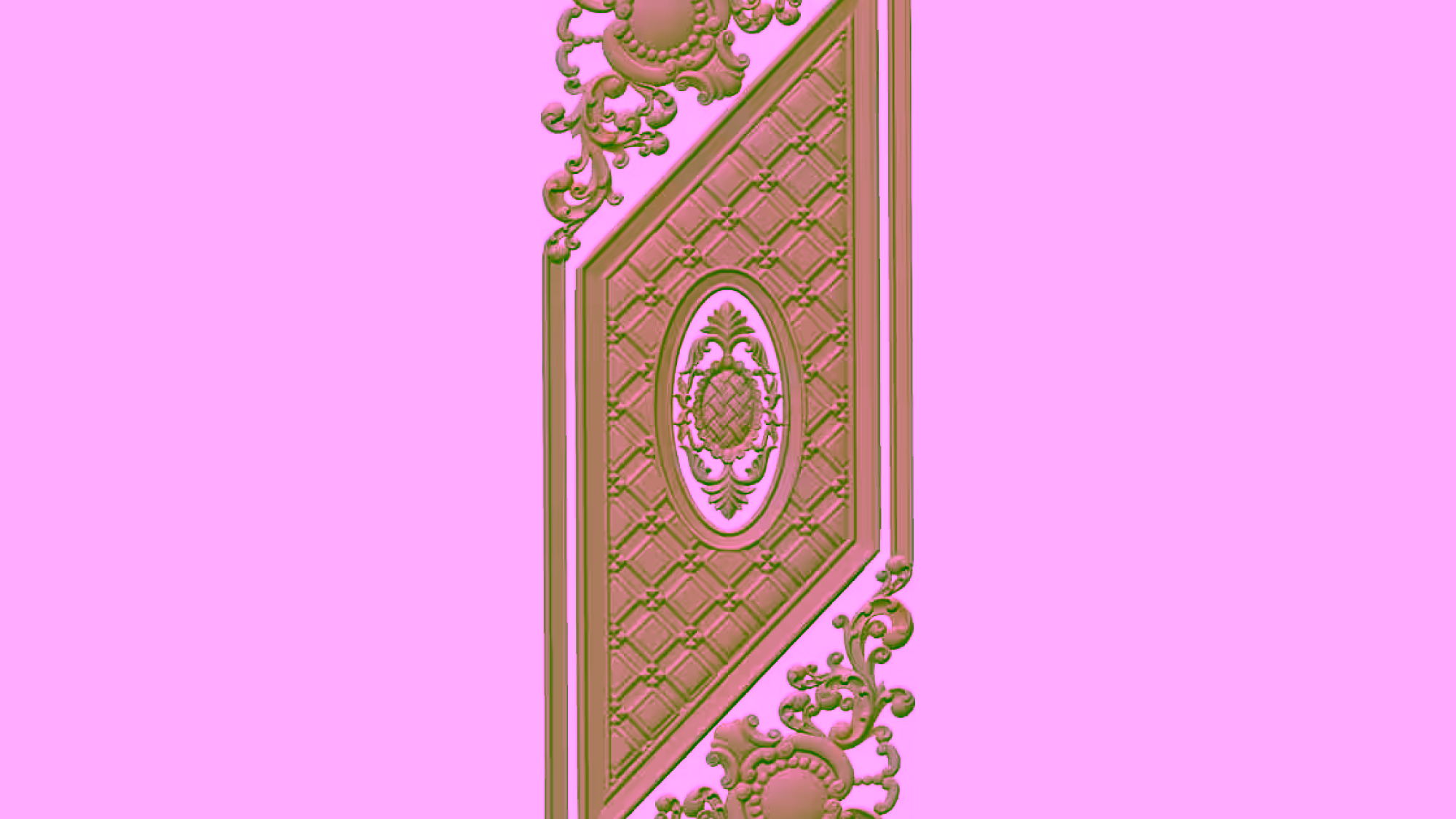 Door Frame Decor Stl File Free Download A000352