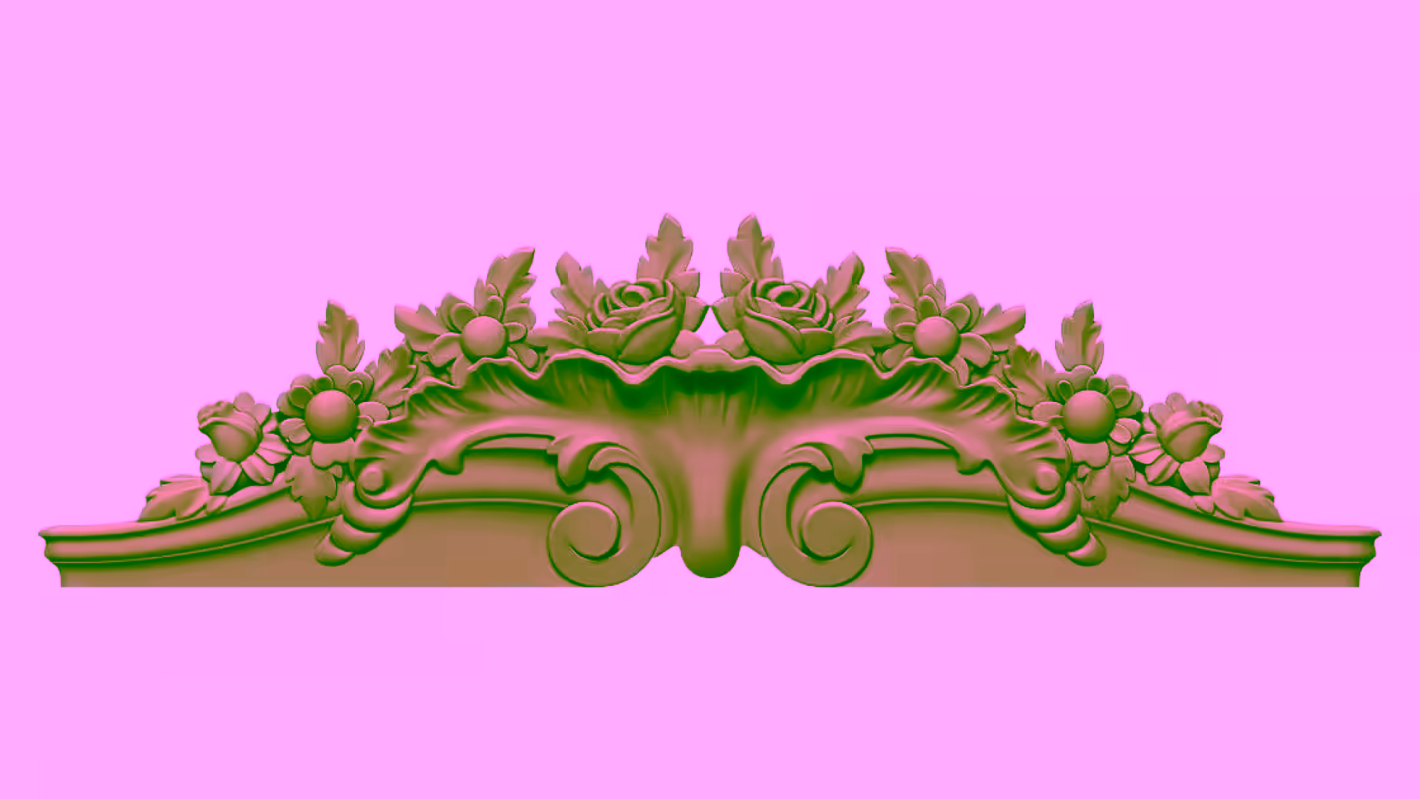 Flower Decorative Design Stl File Free Download A000357