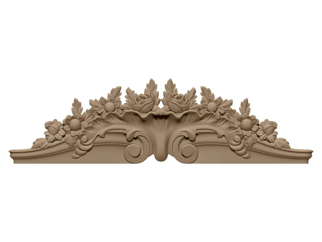Flower Decorative Design Stl File Free Download A000357