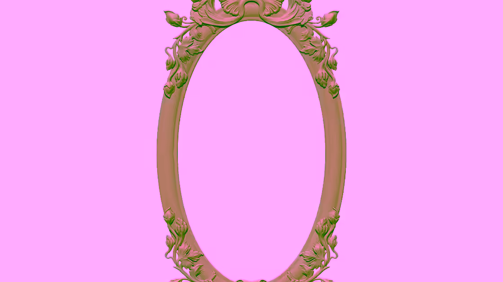 Mirror Frame 3d Obj File Free Download A000375