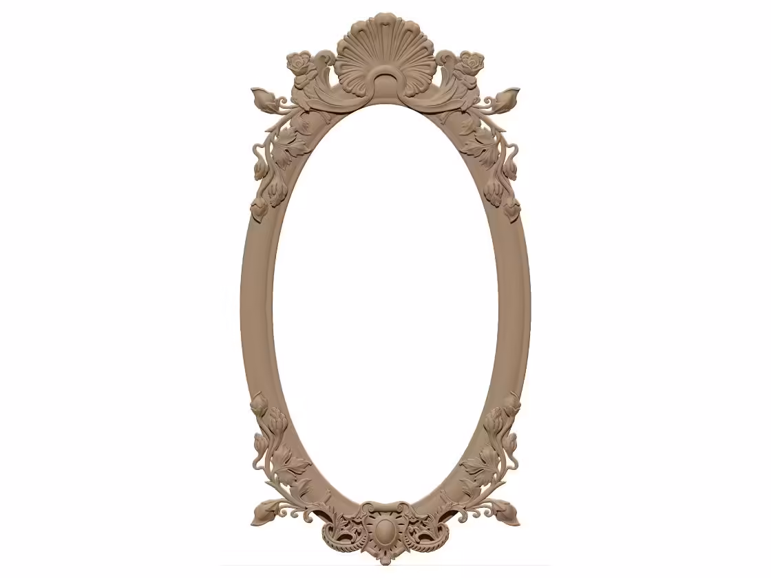Mirror Frame 3d Obj File Free Download A000375