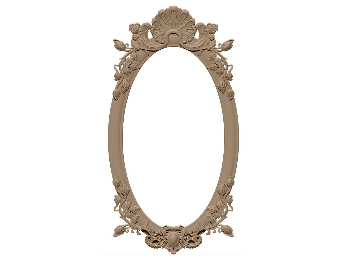 Mirror Frame 3d Obj File Free Download A000375