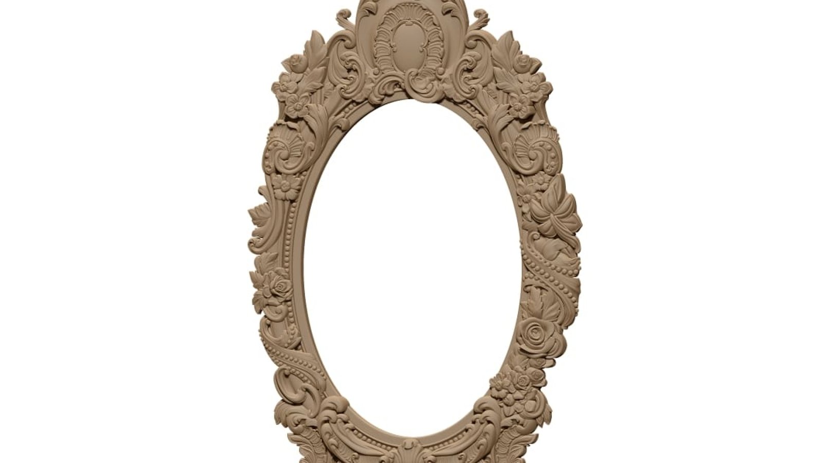 Mirror Frame Decorative Design Stl 3d Model Free Download A000401