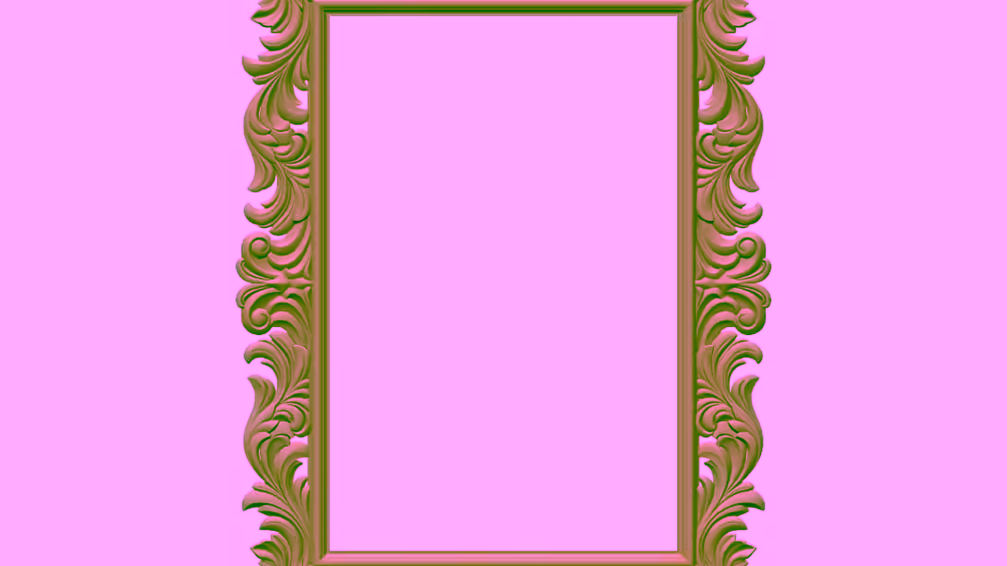 Mirror Frame Design Stl File For Cnc Carving A000414