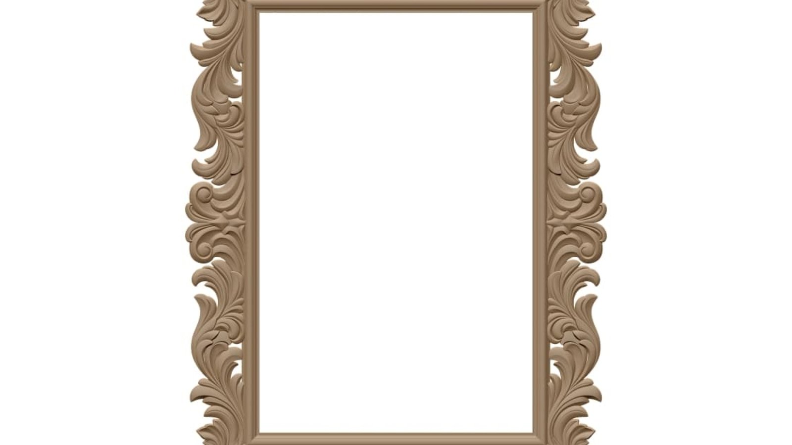 Mirror Frame Design Stl File For Cnc Carving A000414