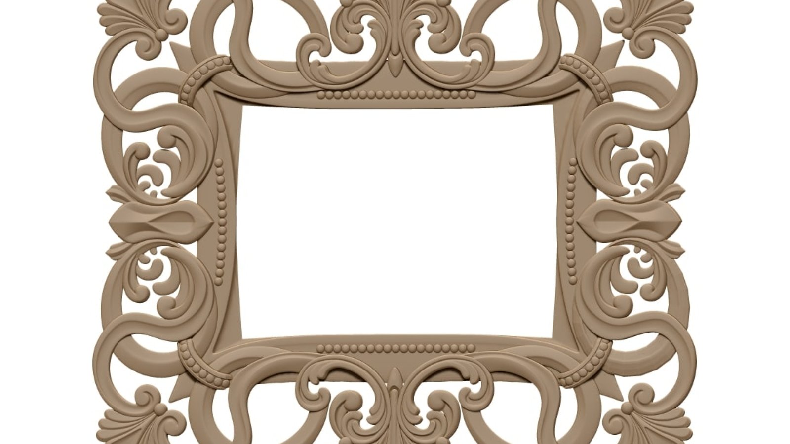 Mirror Frame Design Stl File For Cnc Carving A000415