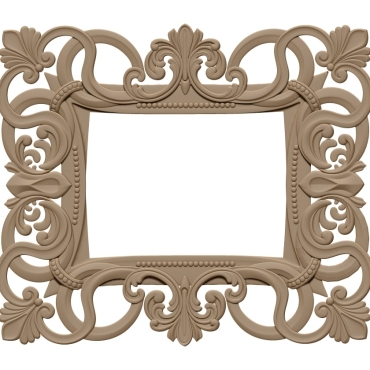 Mirror Frame Design Stl File For Cnc Carving A000415