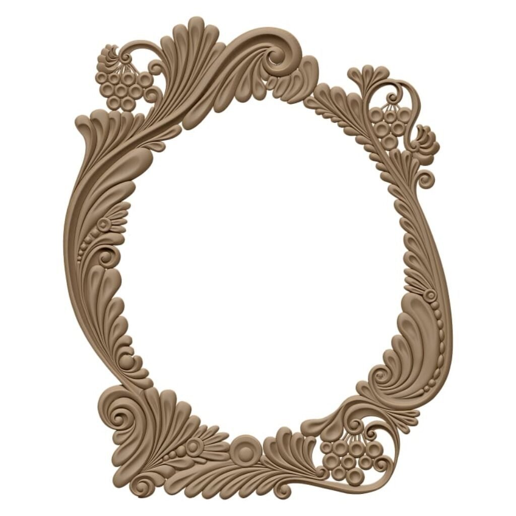 Mirror Frame Design Stl File For Cnc Carving Free Download A000416