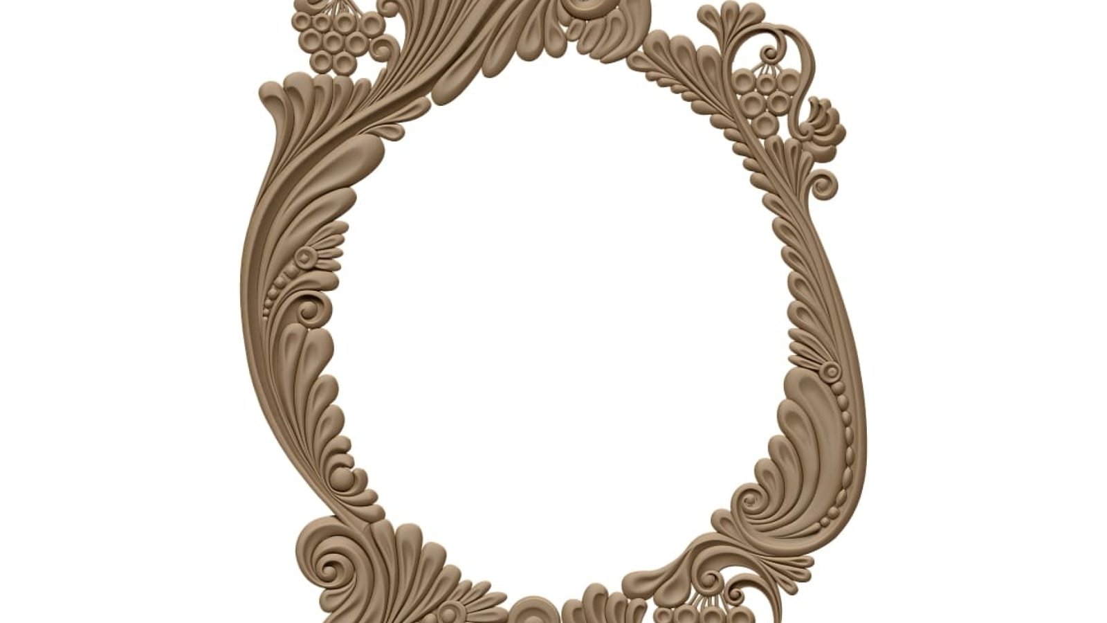 Mirror Frame Design Stl File For Cnc Carving Free Download A000416