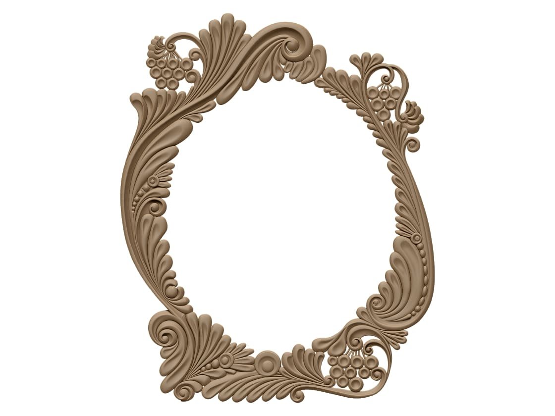 Mirror Frame Design Stl File For Cnc Carving Free Download A000416