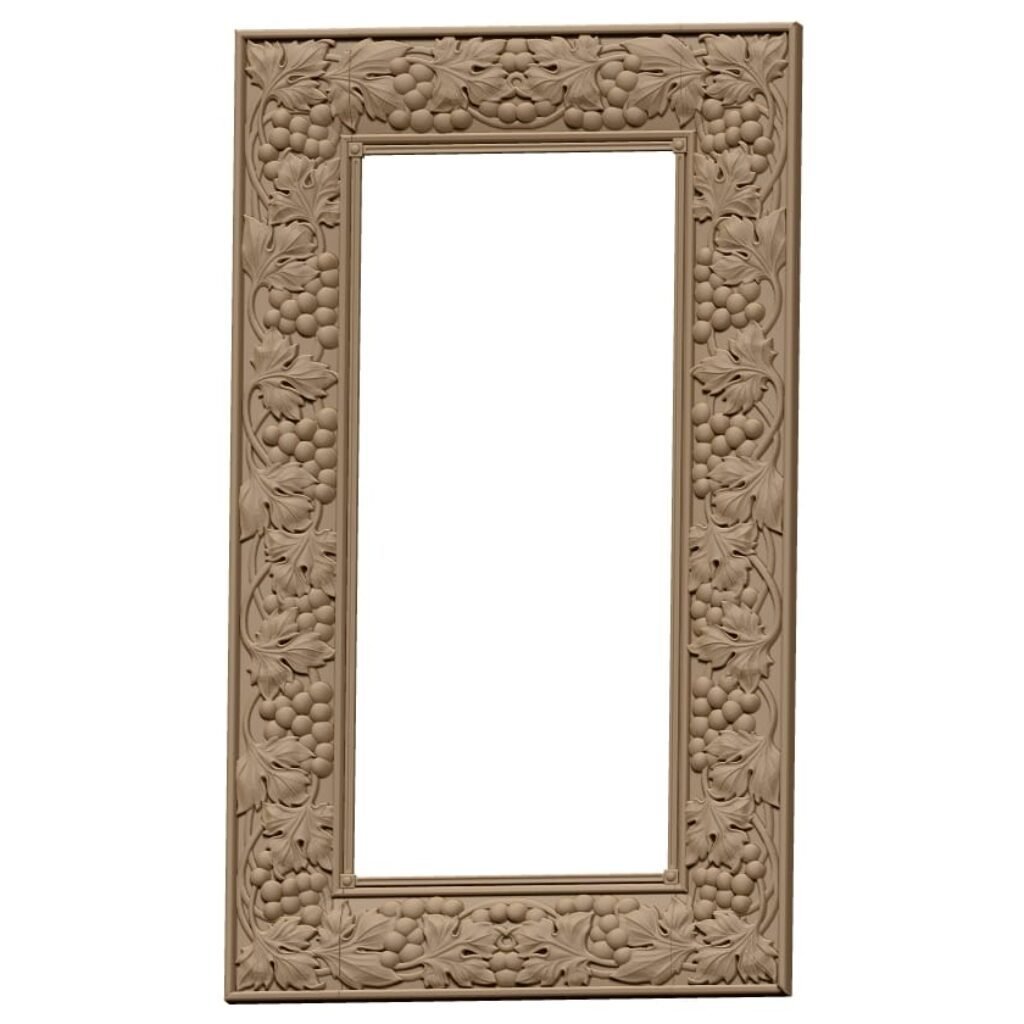 Mirror Frame Design Stl File For Cnc Carving Free Download A000417