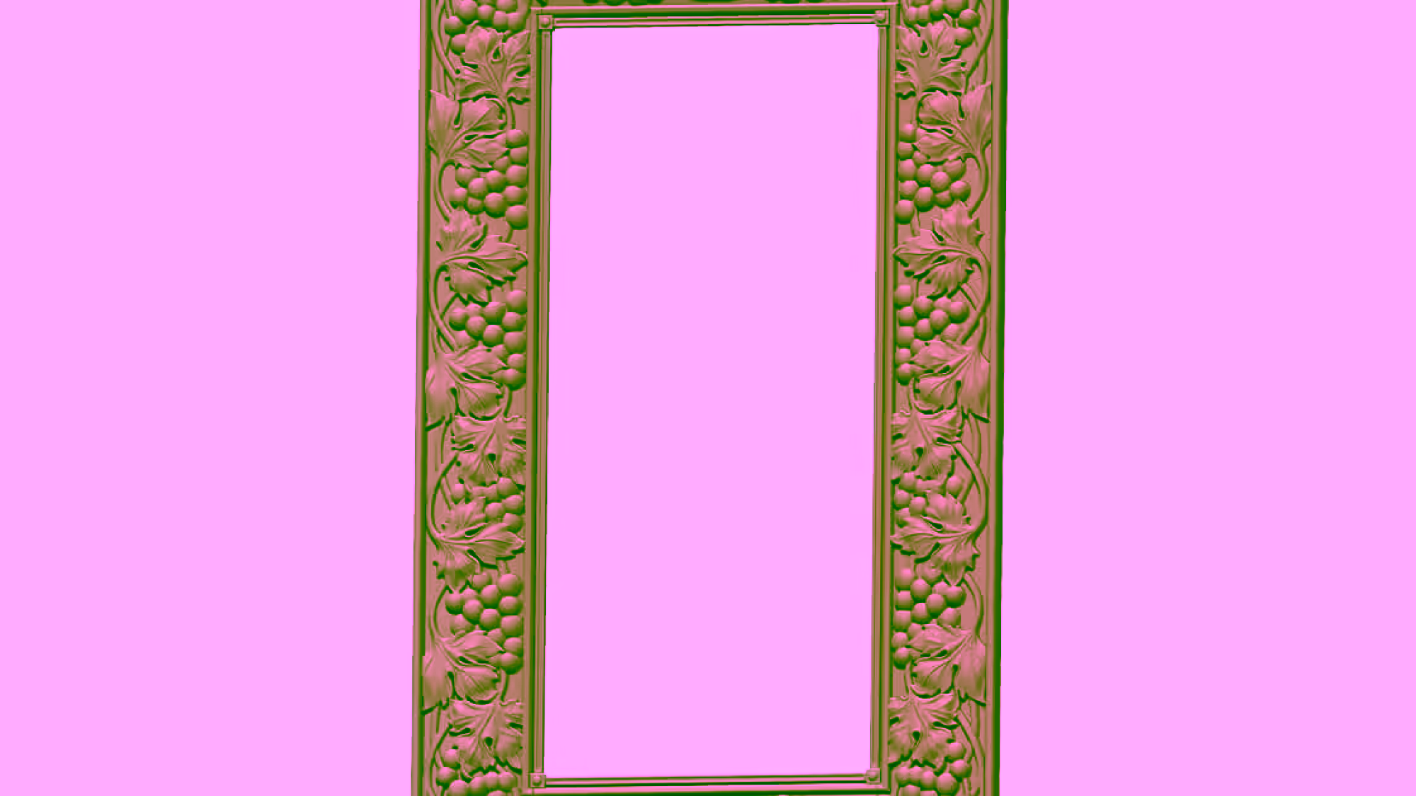 Mirror Frame Design Stl File For Cnc Carving Free Download A000417
