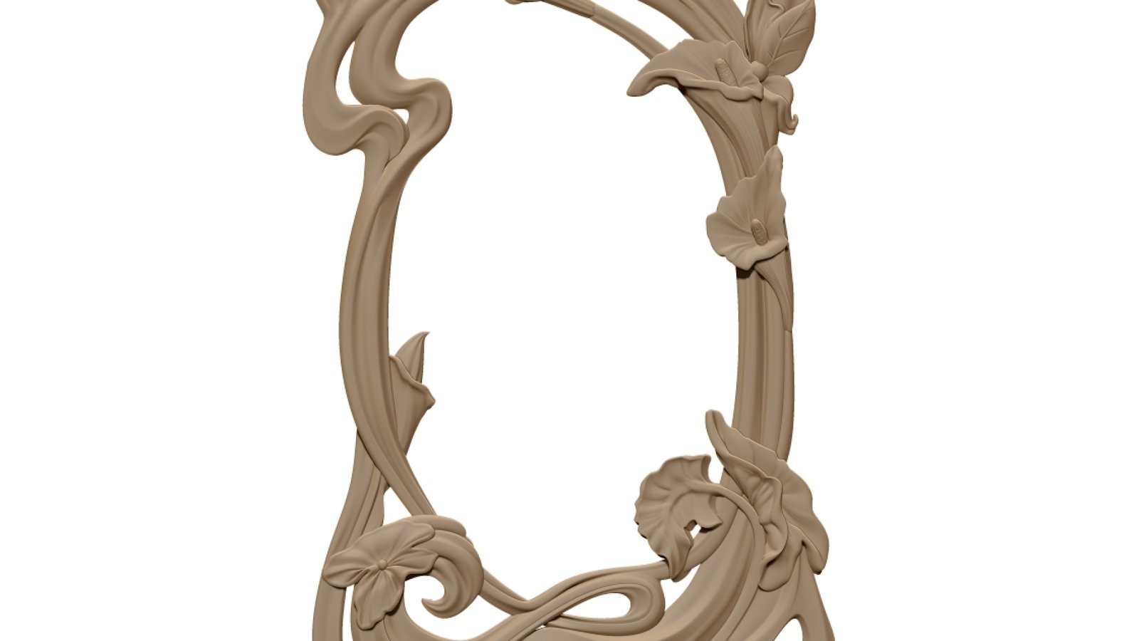 Mirror Frame Design Stl File A000387