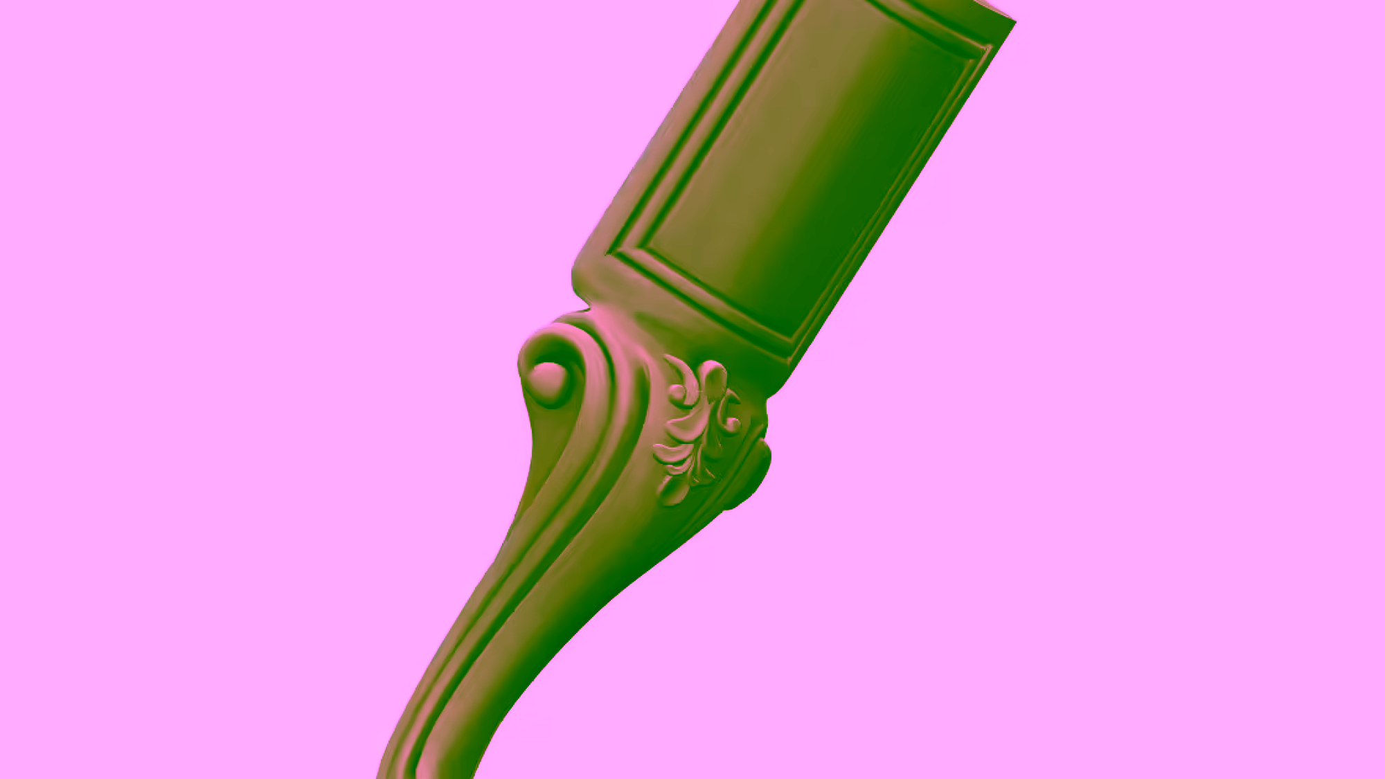Table Leg Design For Woodcarving Stl File Free Download A000367