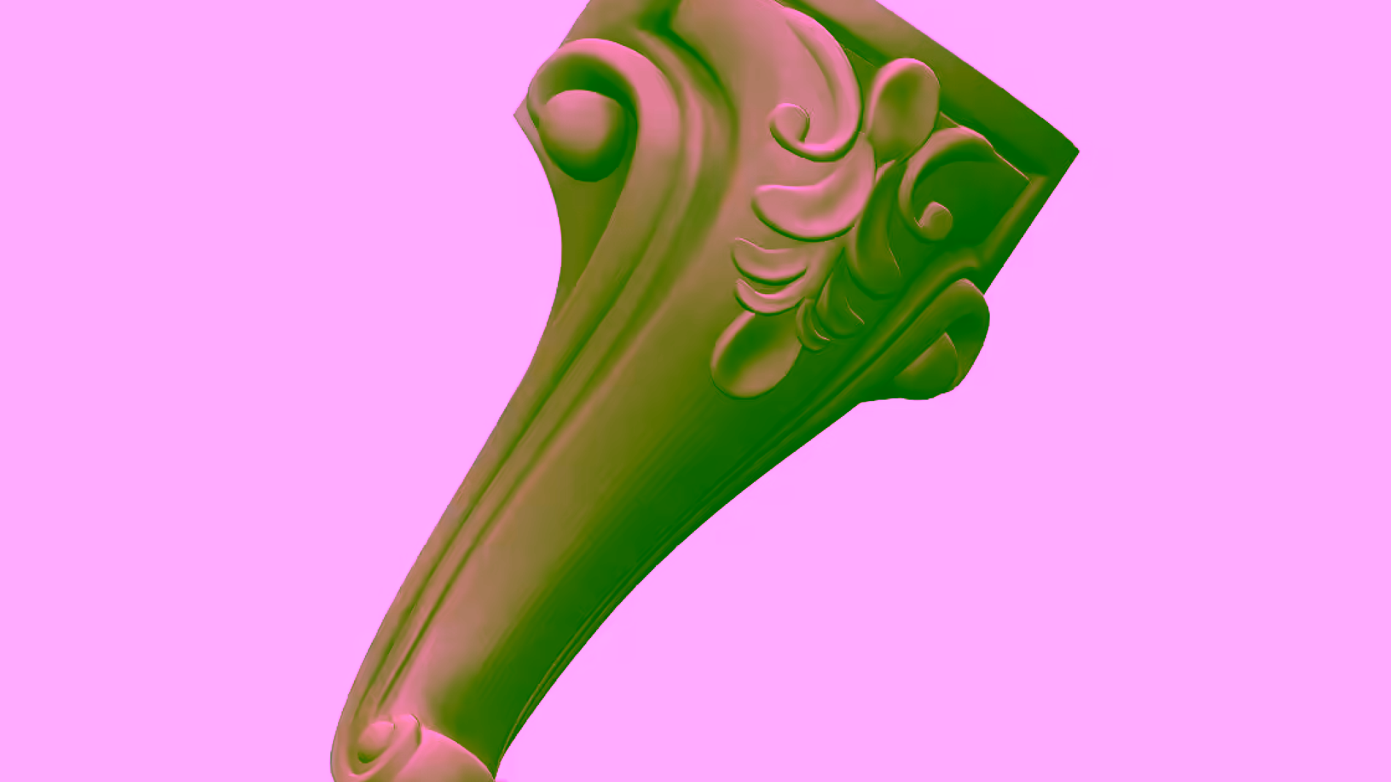 Table Leg Design Stl File Free Download A000368