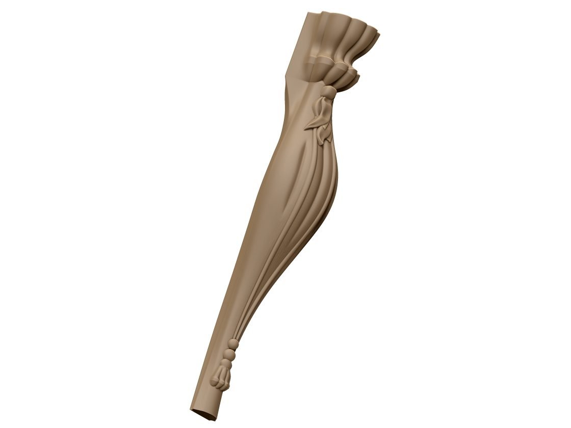 Table Leg Design For Woodcarving Stl File Free Download A000369