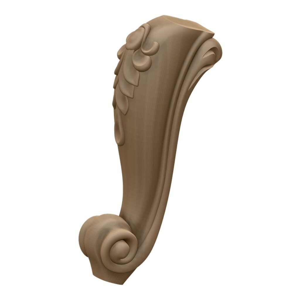 Table Leg Design For Woodcarving Stl File Free Download A000373