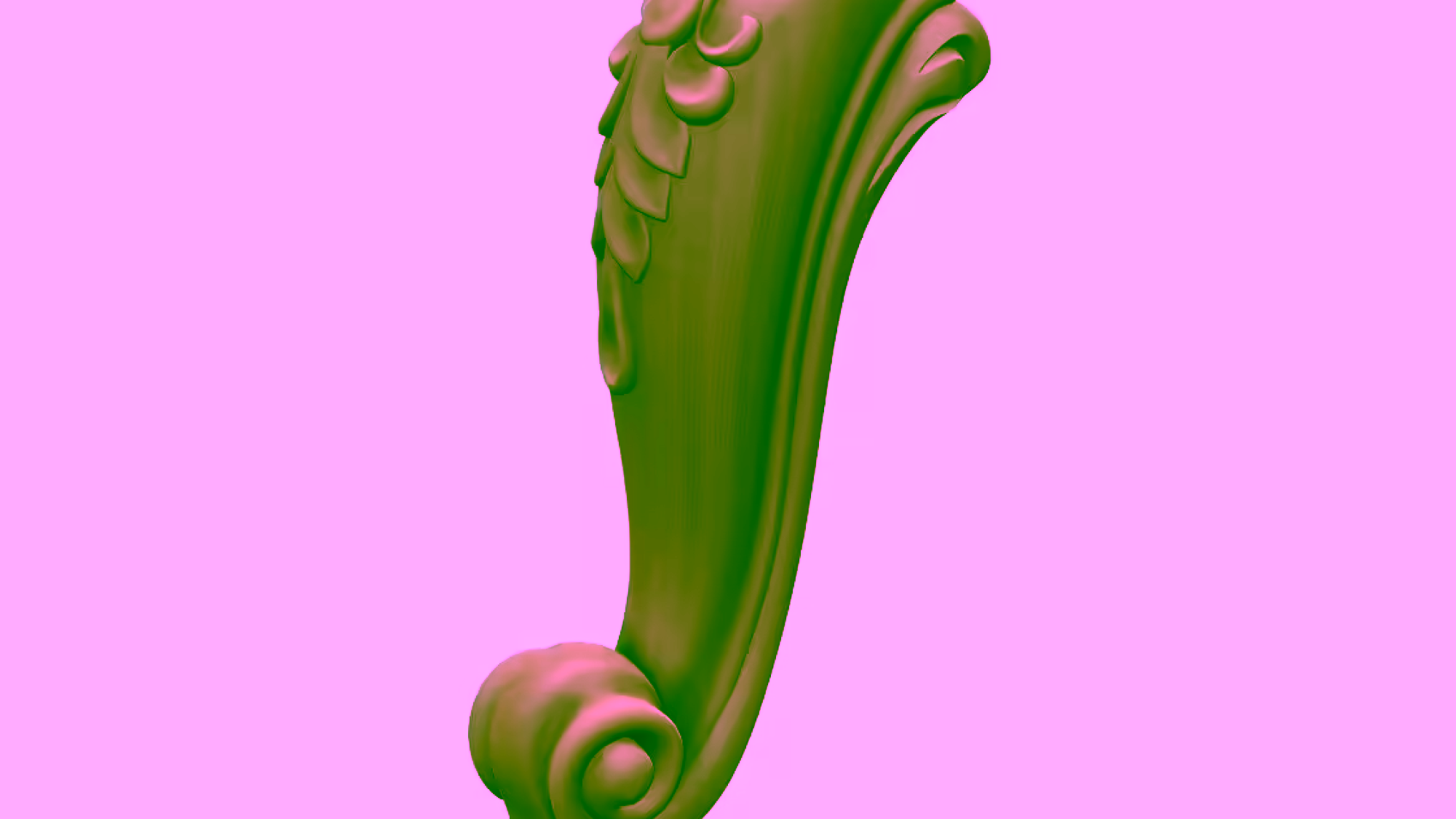 Table Leg Design For Woodcarving Stl File Free Download A000373