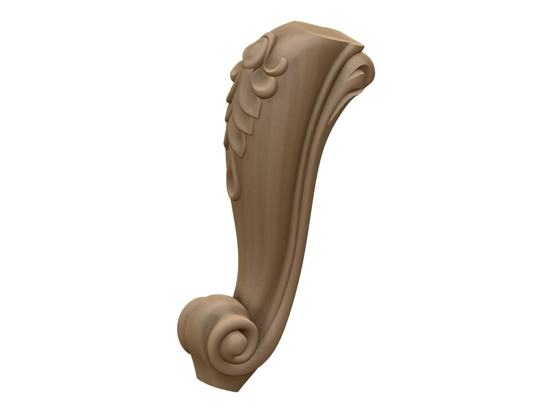 Table Leg Design For Woodcarving Stl File Free Download A000373