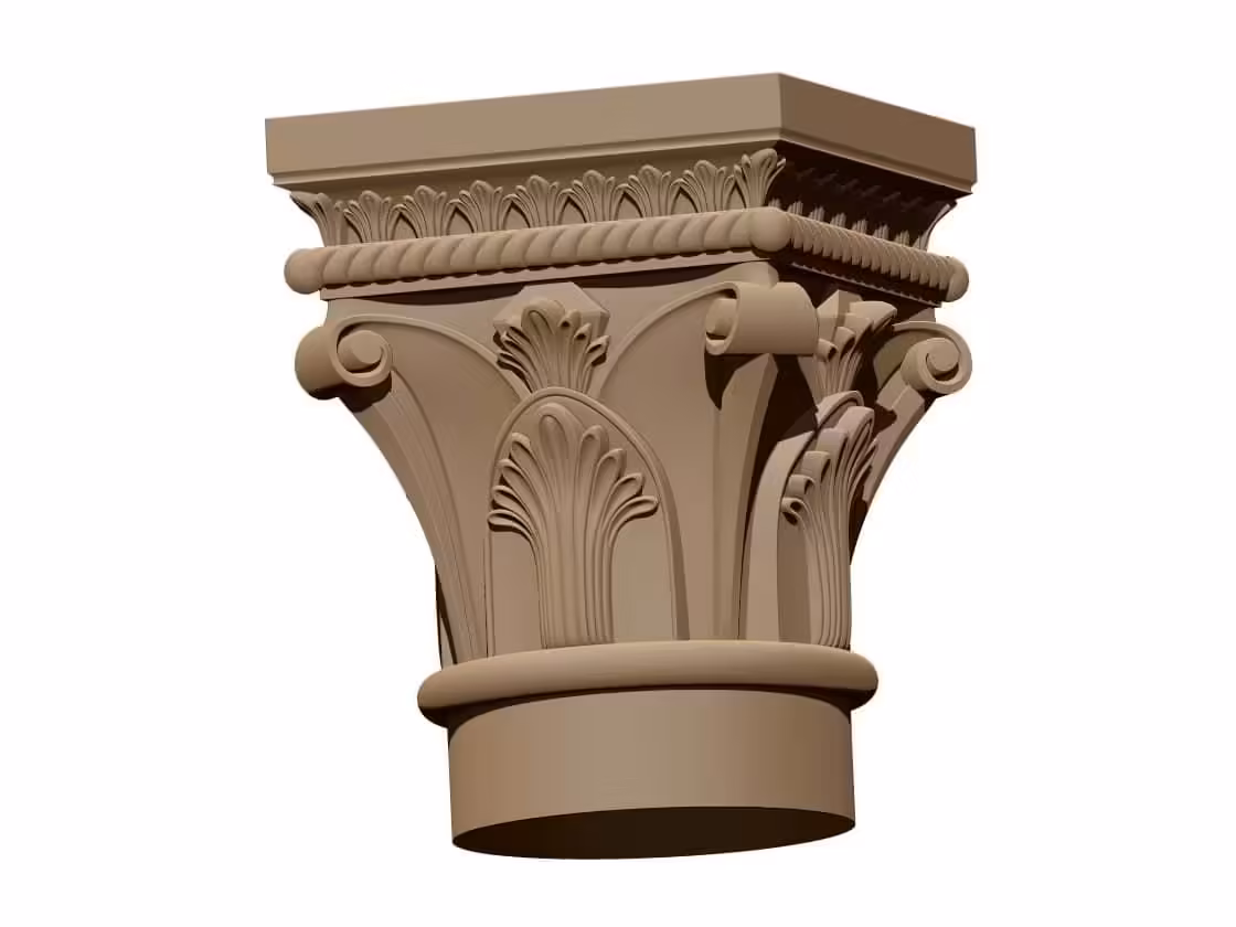 Top Of The Column 3d Model Stl File Free Download A000364