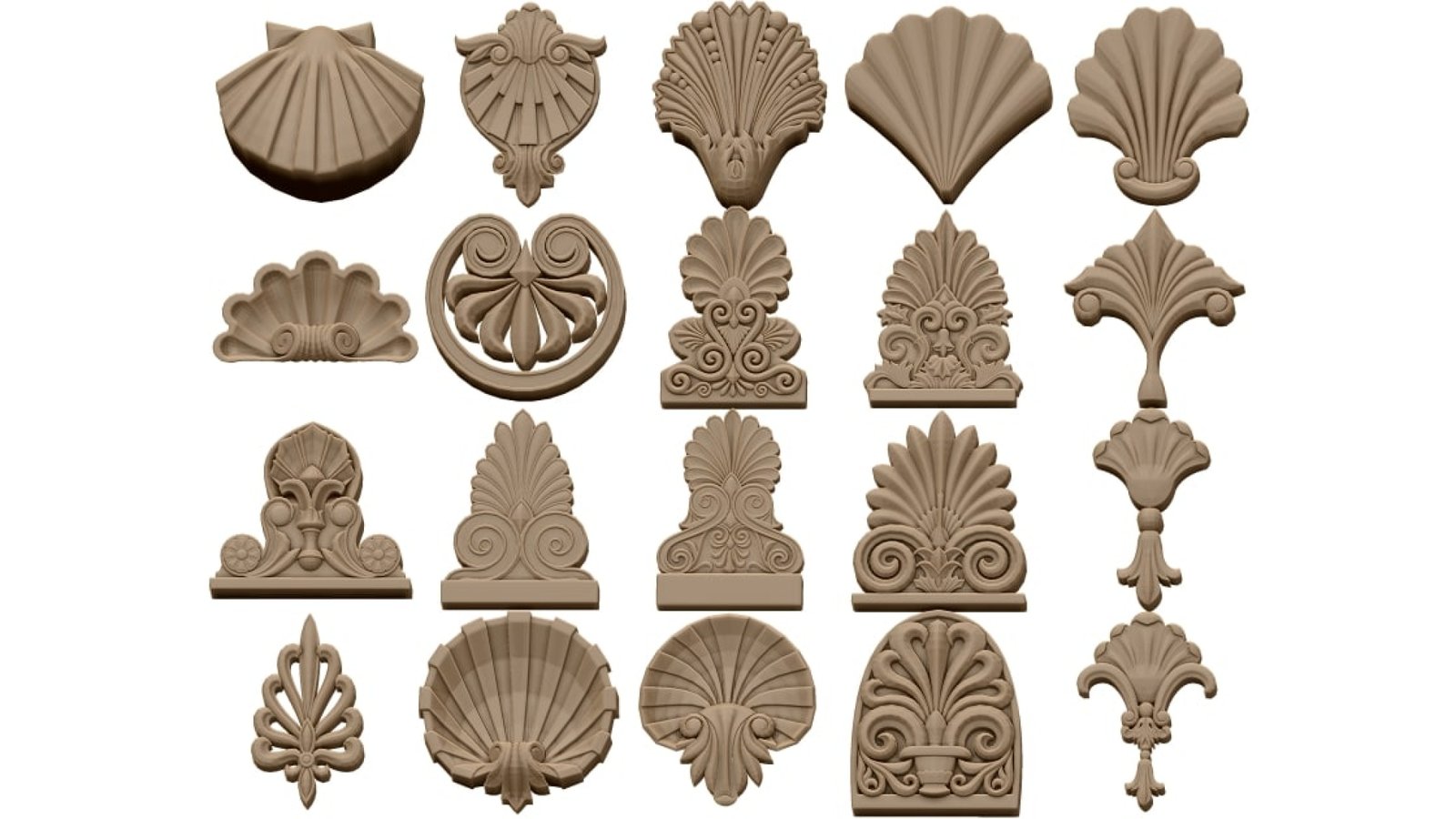 20 Pattern Design Package 3d Model Stl File Free Download A000503