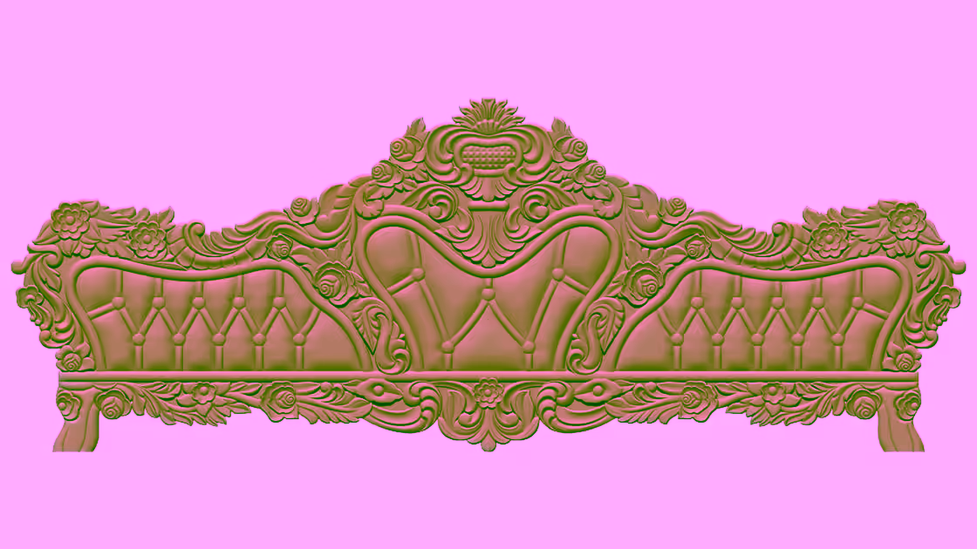 3d Bed Design Model Stl File Download A000419