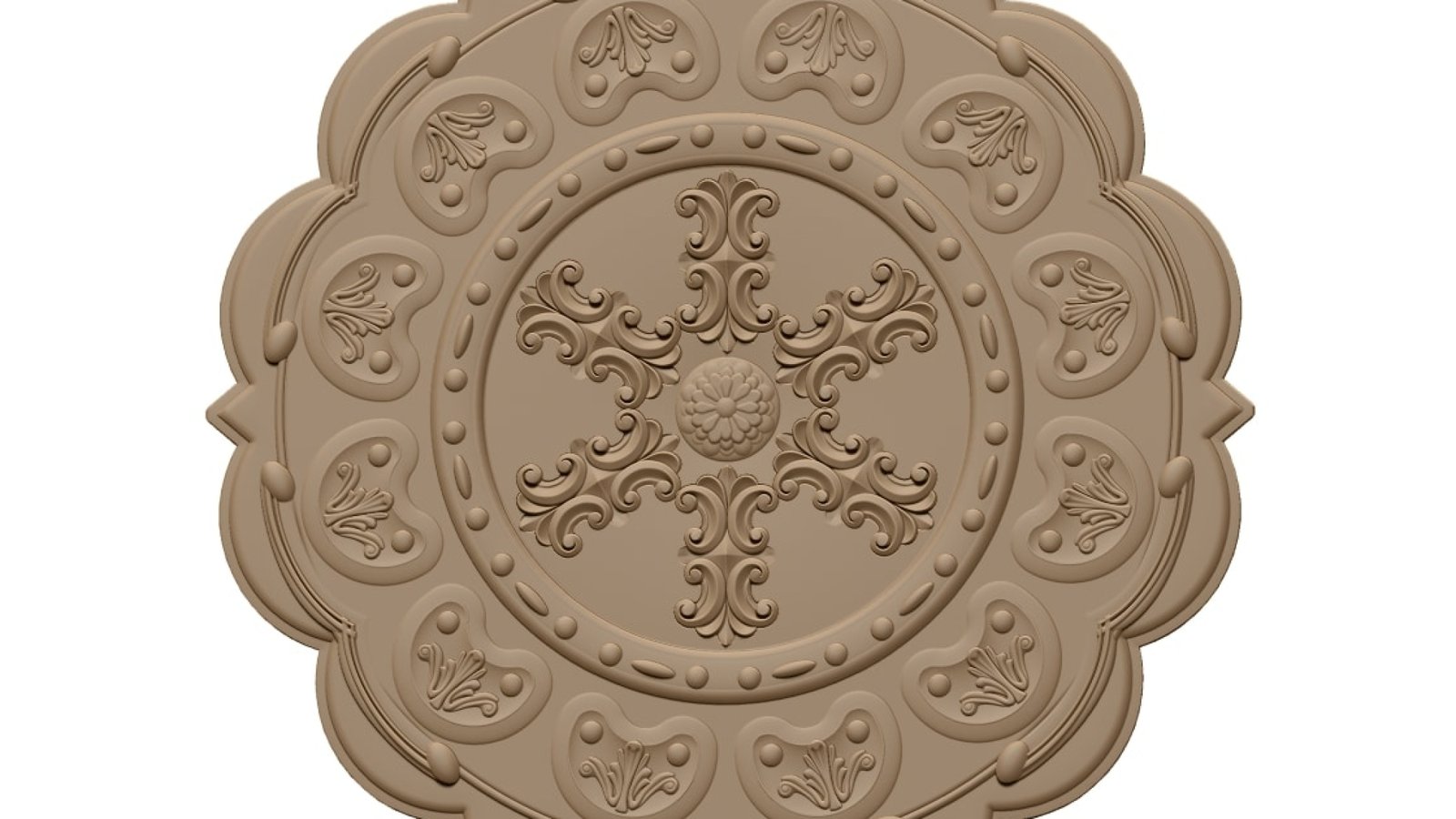 3d Mandala Pattern Stl File Free Download A000494