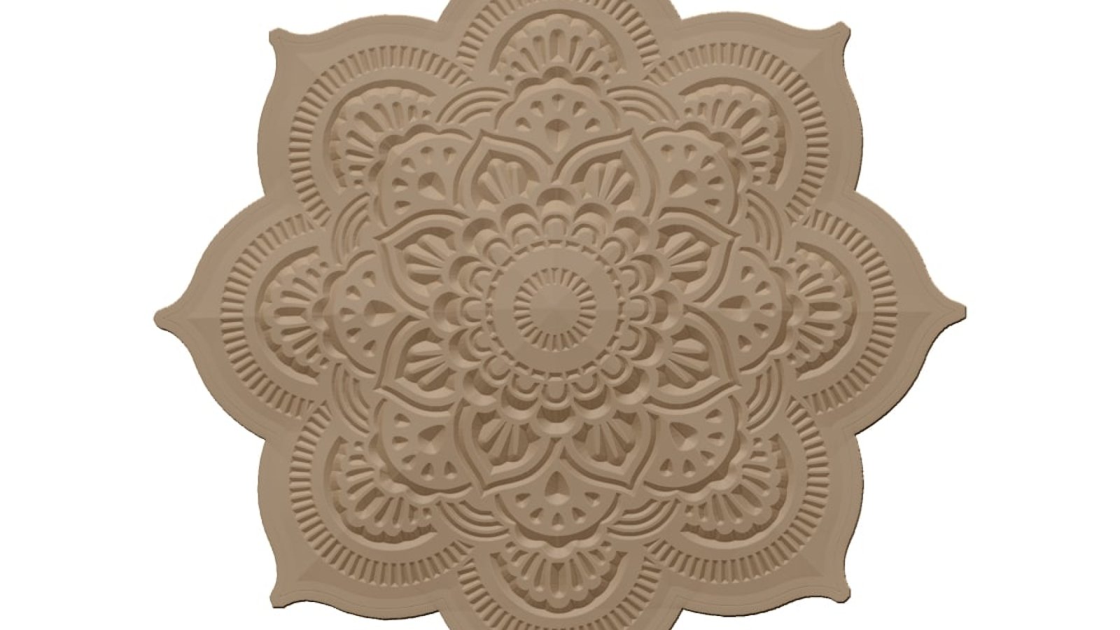 3d Mandala Pattern Stl File Free Download A000495