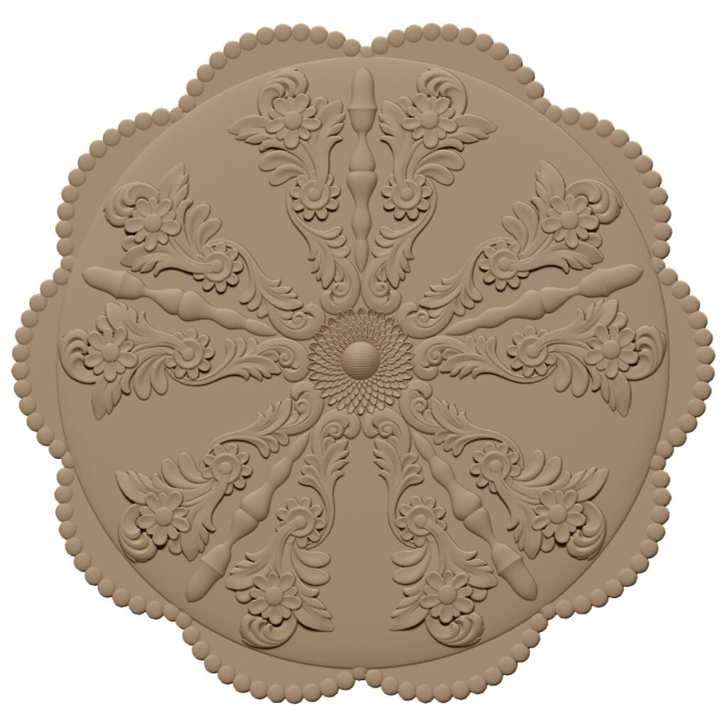 3d Mandala Pattern Stl File Free Download A000496