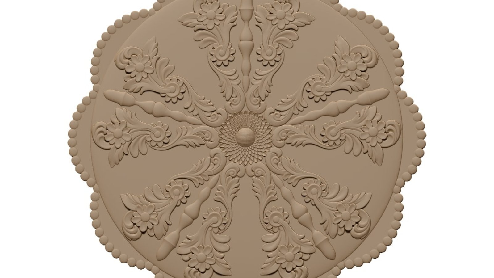 3d Mandala Pattern Stl File Free Download A000496