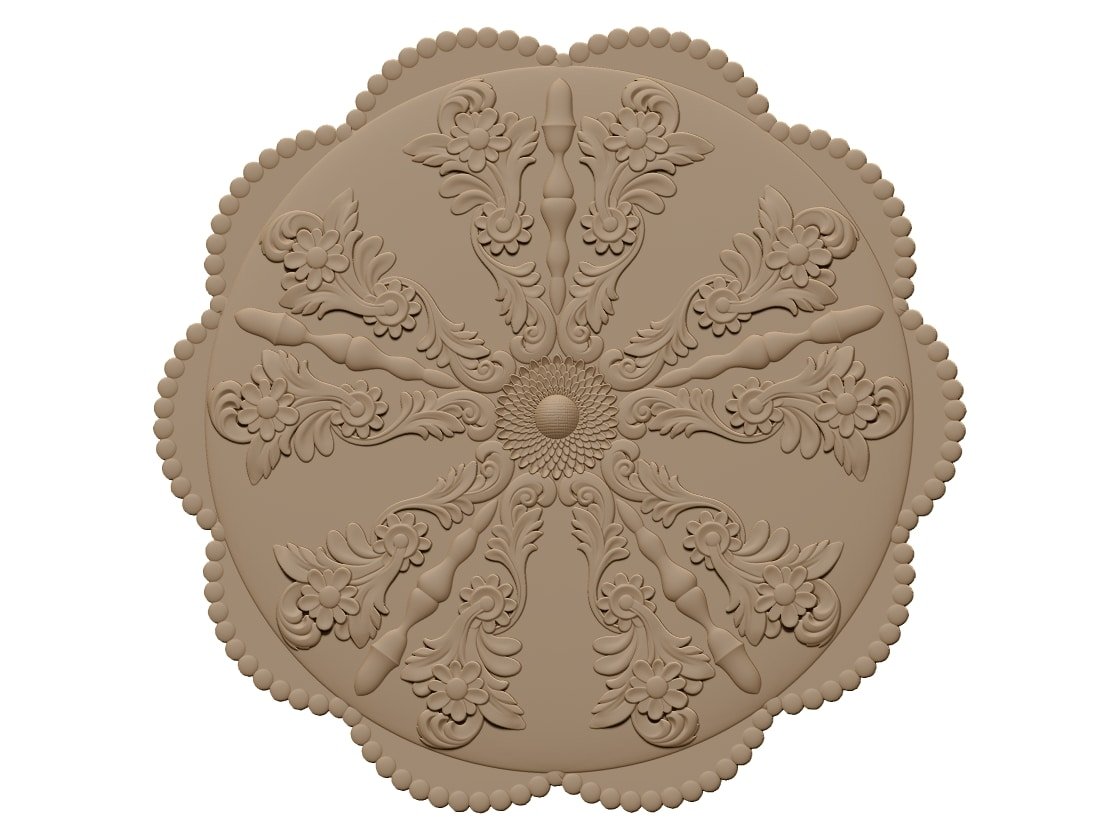 3d Mandala Pattern Stl File Free Download A000496