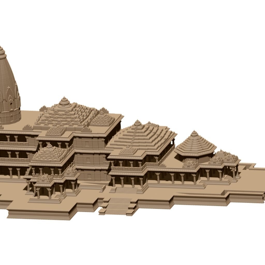 Ayodhya Ram Temple 3d Model Stl File Free Download A000454